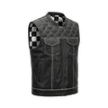 Lethrium Raceline Leather Biker Vest