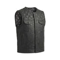 Lethrium Nightfall Diamond Quilted Leather Vest