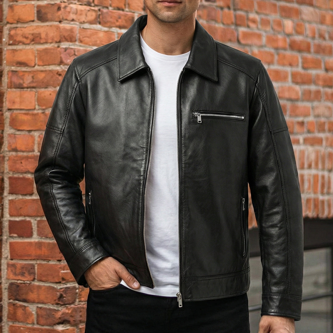 LETHRIUM Midnight Racer Leather Jacket