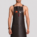 Lethrium Signature Cross-Back Full Grain Leather Apron