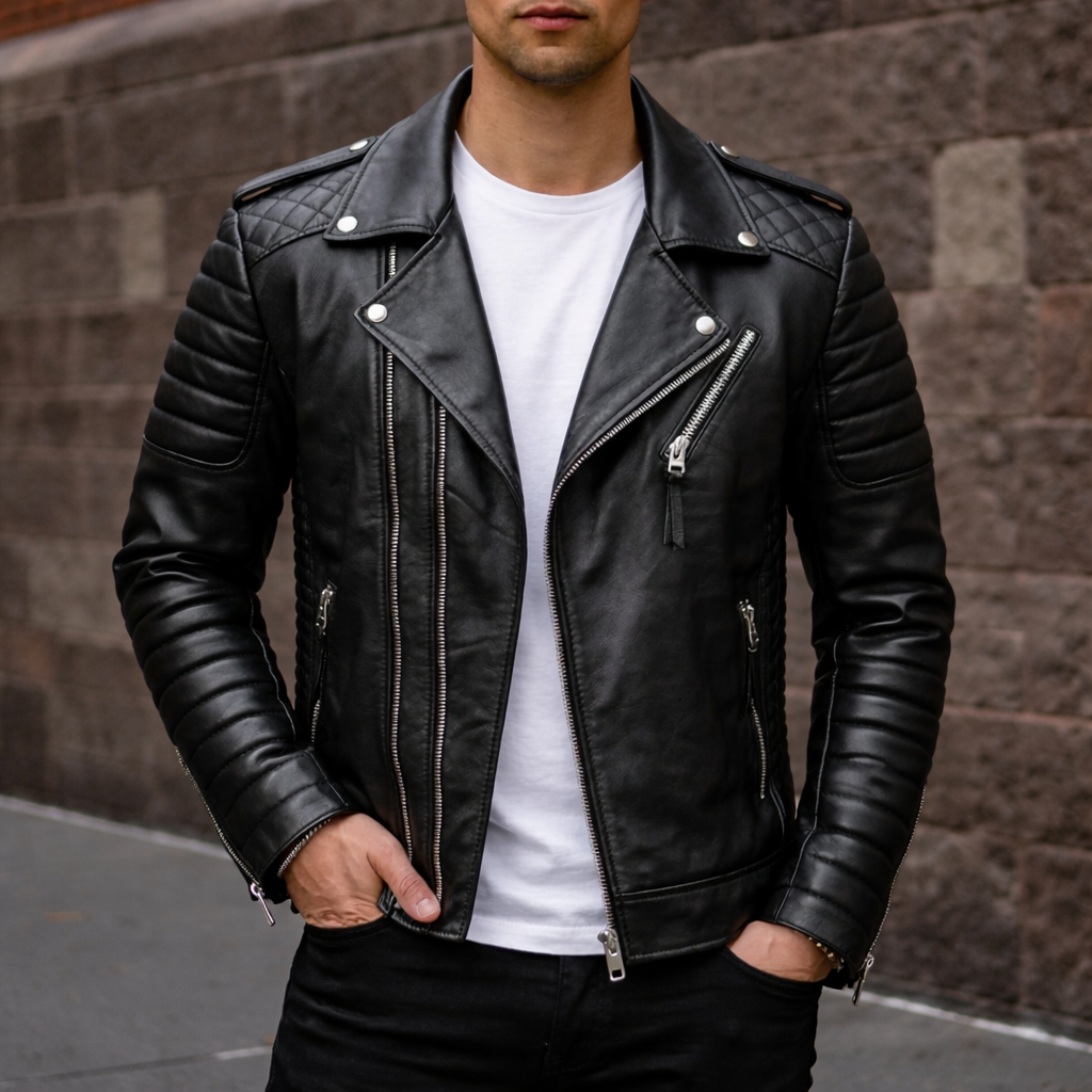 Lethrium Apex Biker Leather Jacket