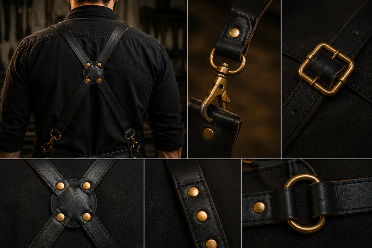 Comfortable Cross-Back Design with Premium Brass Hardware
