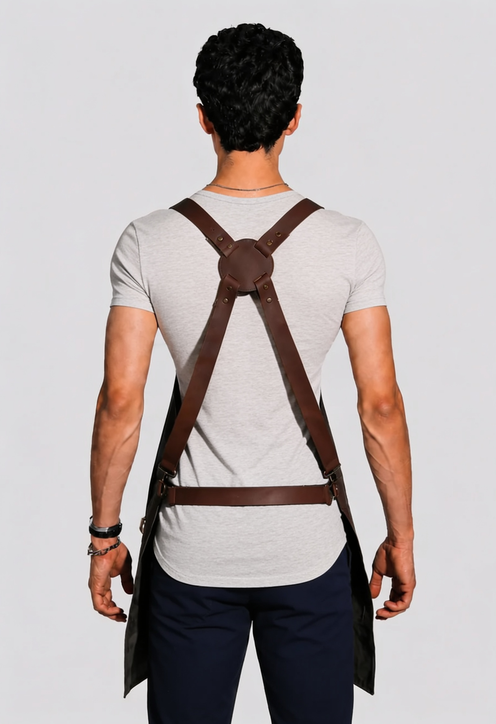 Lethrium Forge Cross-Back Leather Apron