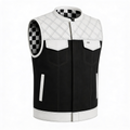 Lethrium Arctic Noir Quilted Leather Vest