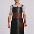 Lethrium Forge Cross-Back Leather Apron