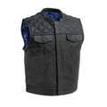 Lethrium Blueline Leather Vest